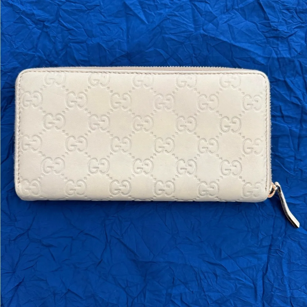 ❗️SOLD❗️GUCCI Guccissima Zip Around GG Signature Continental Wallet - Picture 3 of 9